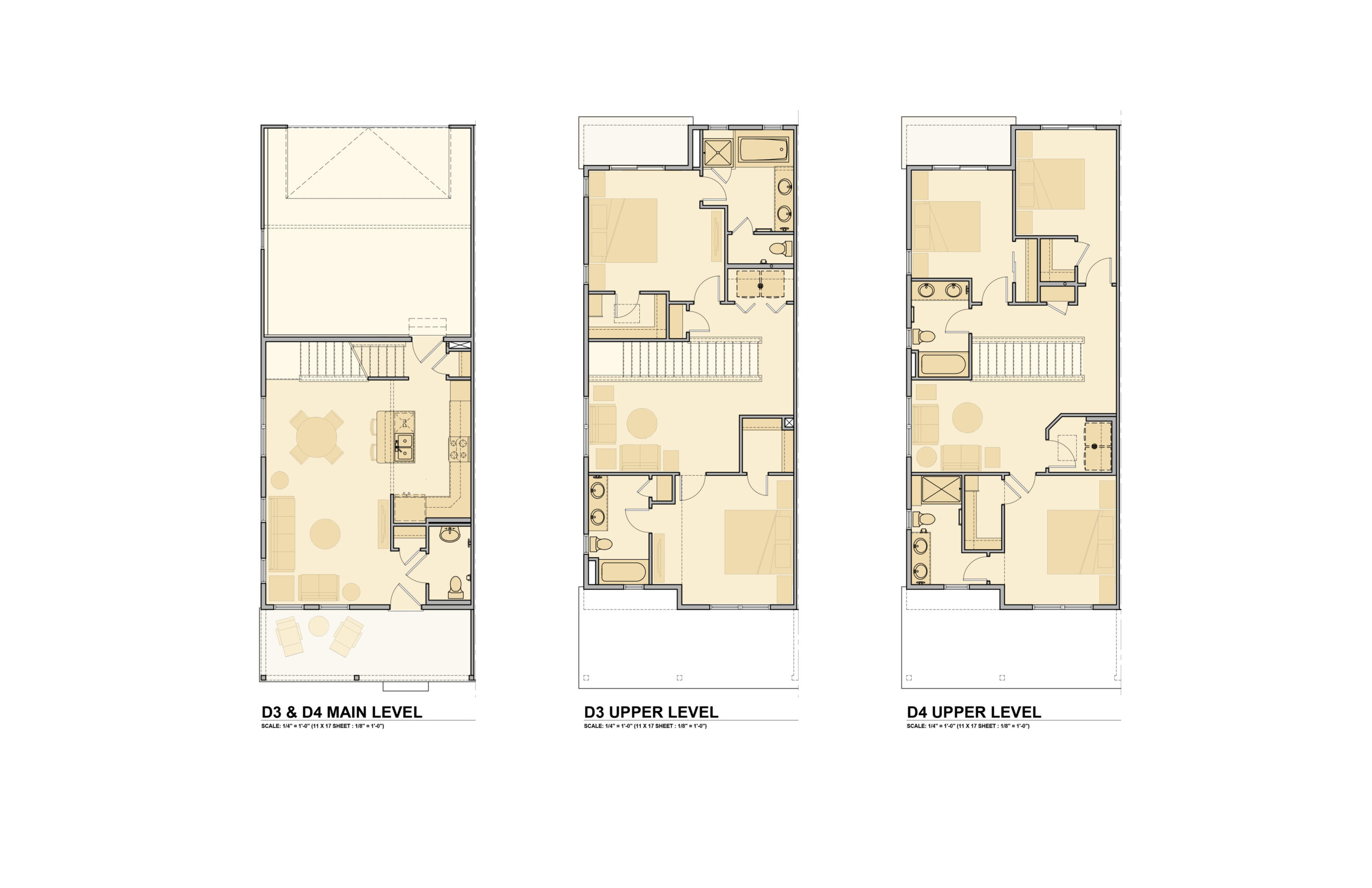 Townhomes at Superior Town Center floor plans for D3/D4 unit